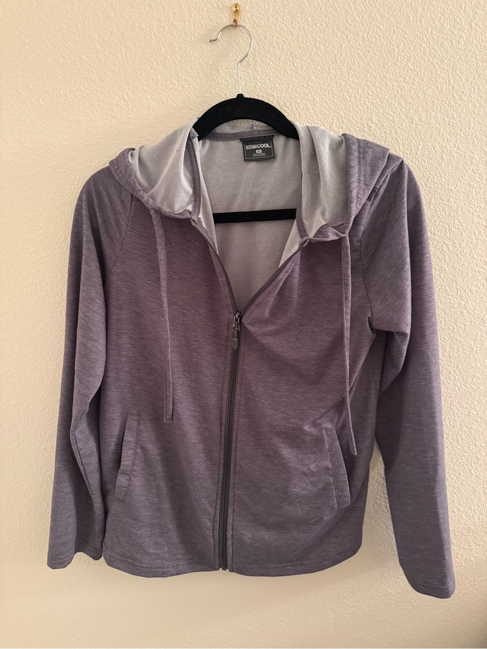 32 Degrees Lavender-Purple Full-Zip Utility Hoodie Jacket